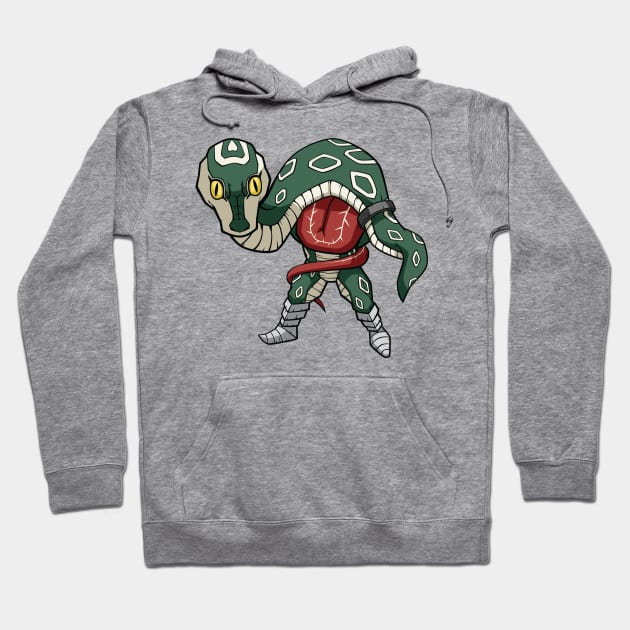 Cyber Serpent Chibi Hoodie by GodPunk